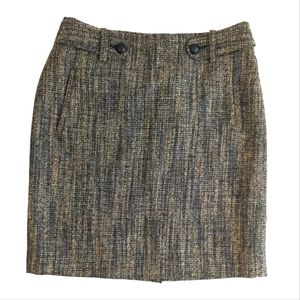 Banana Republic wool blend skirt w/ pockets, Tweed, size 4